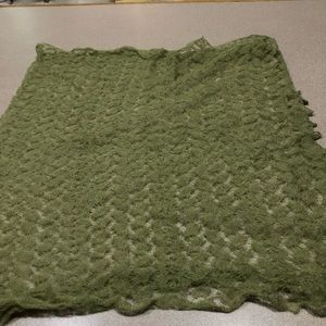 Nottingham Lace Mohair scarf VintageFarmhouse Look